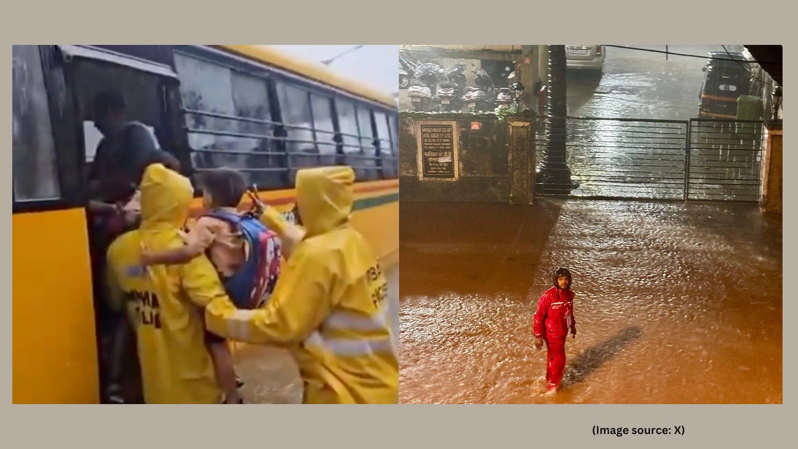 Mumbai rain: School children get stranded in a flood-like situation, Zomato agent delivers food amid waterlogging
