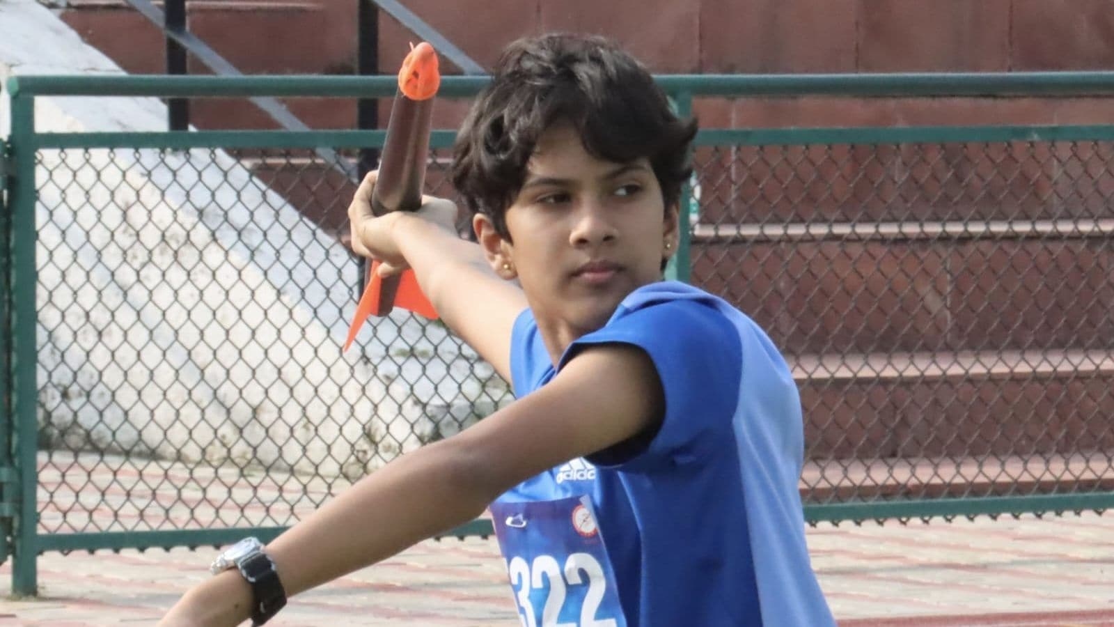 Fourth National Javelin Day Tournament: Aaradhya claims title in girls' U-14 category  with a throw of 35.80m with kid javelin