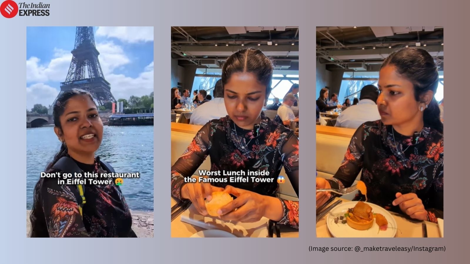 ‘Paris is scam': Indian traveller slams ‘impossible-to-chew bread' and ‘disaster dessert' at her ‘most expensive' Eiffel Tower lunch