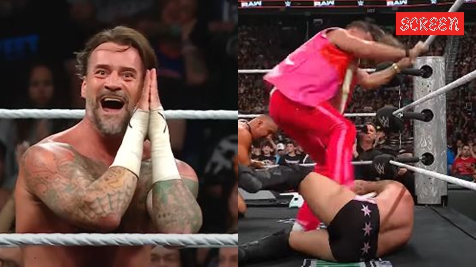 CM Punk accepts Paul Heyman's challenge, only to be ambushed by a ‘pinked-out' Seth Rollins; their fate for Clash In Paris has been decided