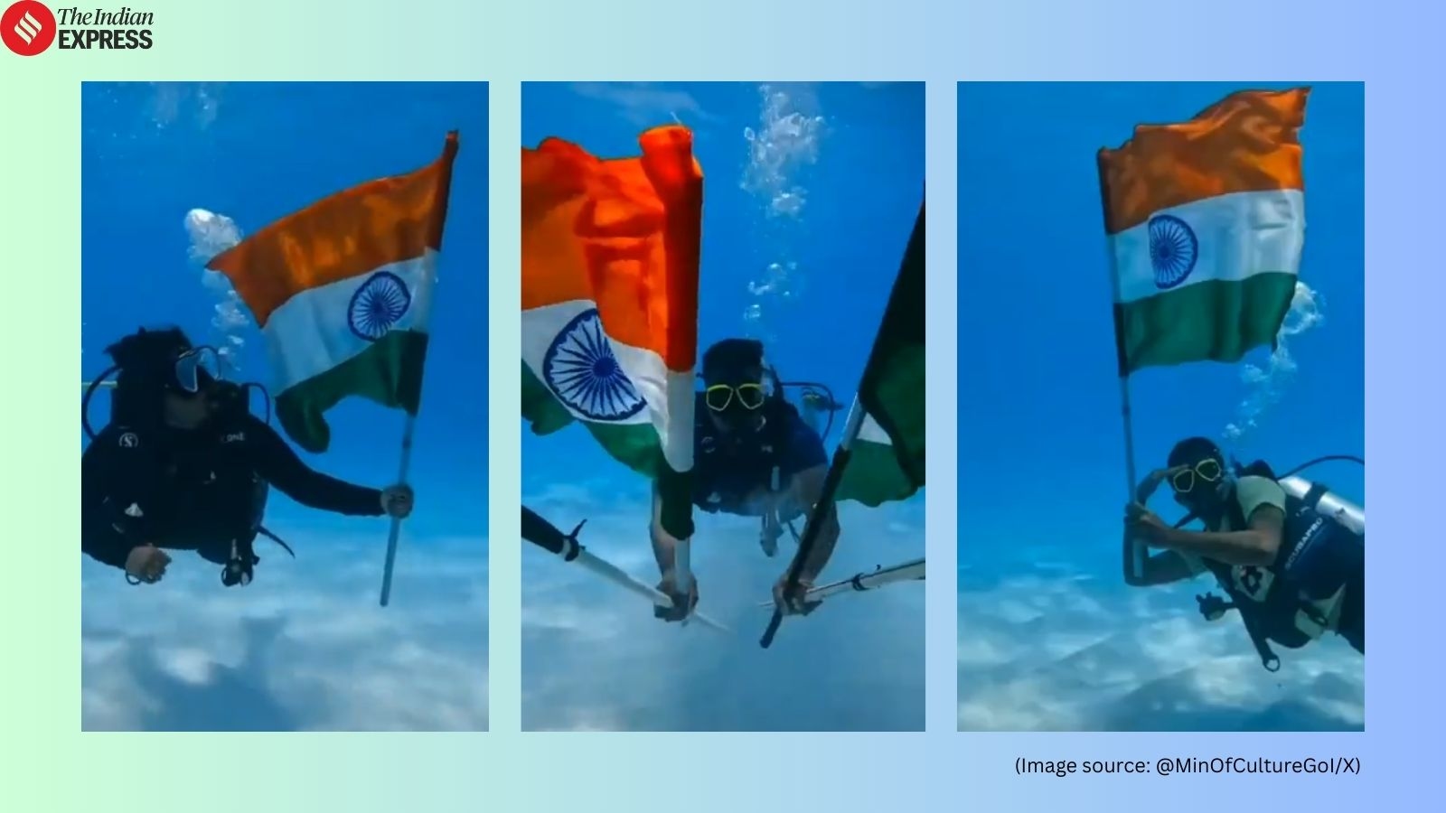 ‘What a creative way to celebrate Independence Day': Indian Coast Guard unfurls ‘Tiranga' underwater in Lakshadweep; video goes viral