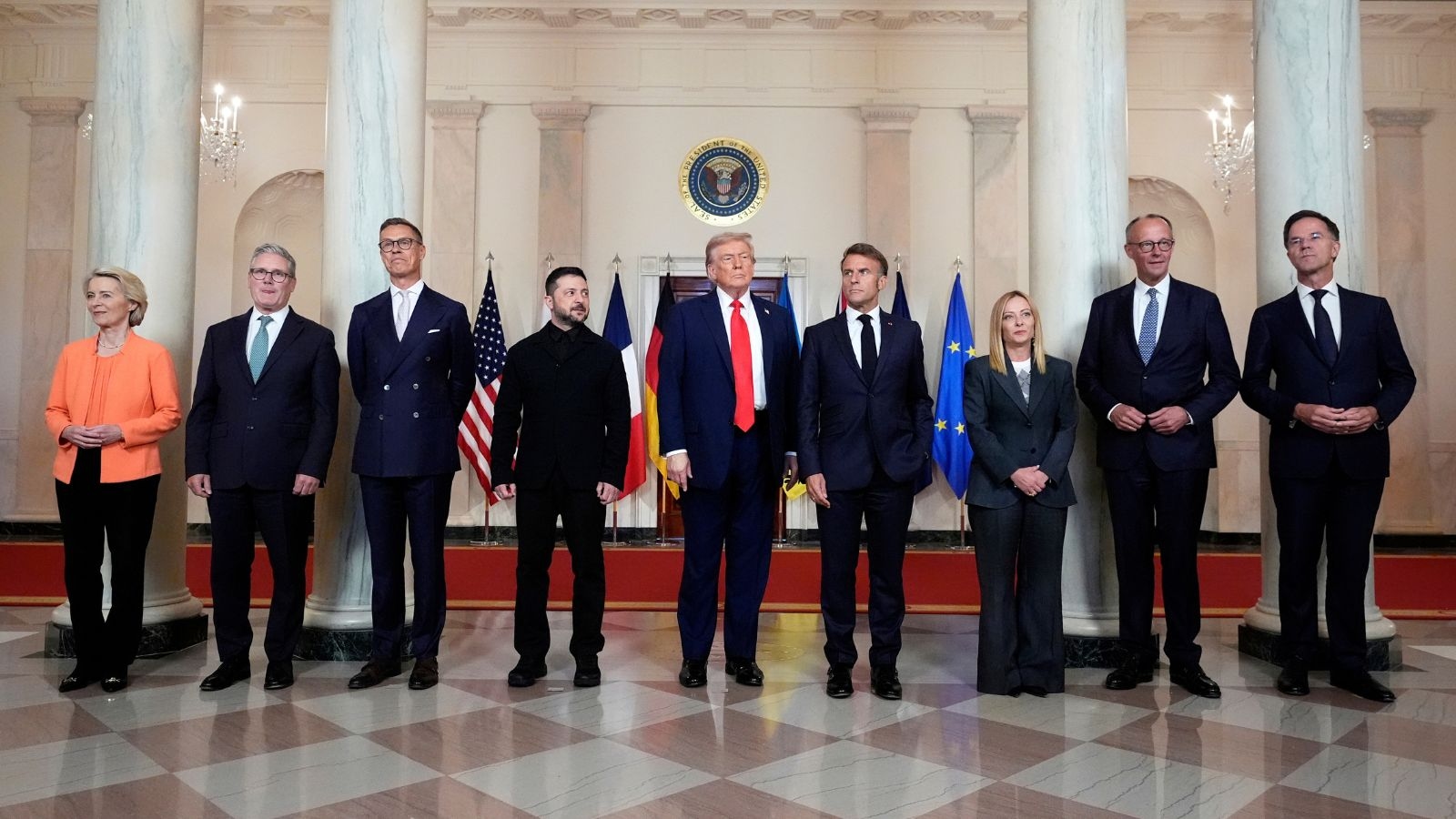 Trump says US to back Ukraine security guarantees as European leaders press for ceasefire