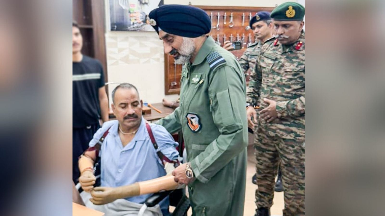 Air Chief visits Artificial Limb Centre, meets air warrior who was injured in Op Sindoor