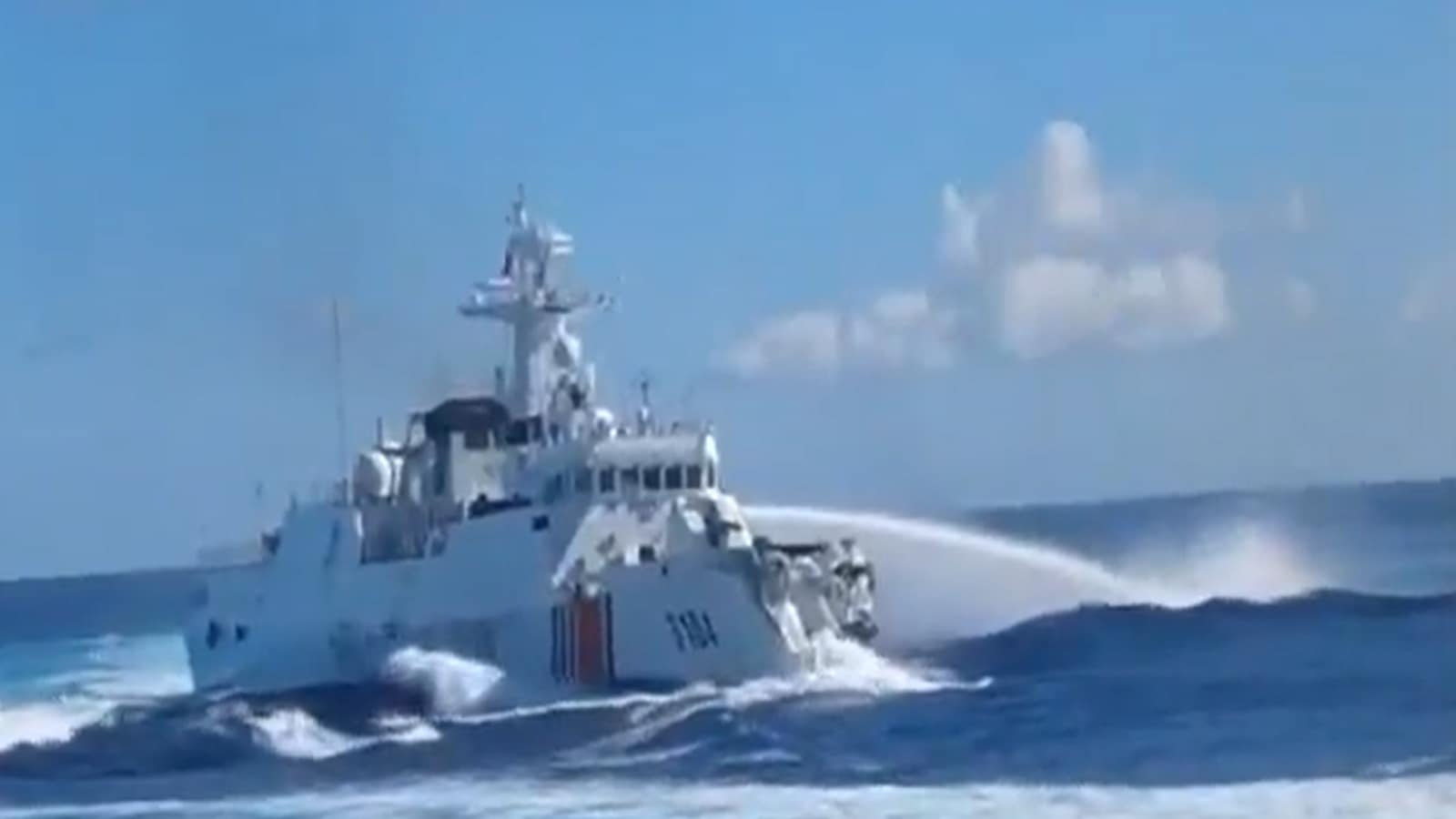 WATCH: Chinese warship collides with own boat while chasing Philippine vessel in South China Sea