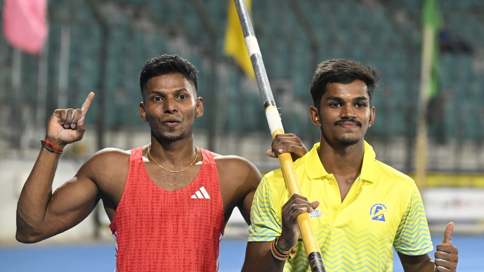 Inter-State Athletics: From modest beginnings, late bloomers Reegan and Gowtham take big leap to share pole vault gold medal