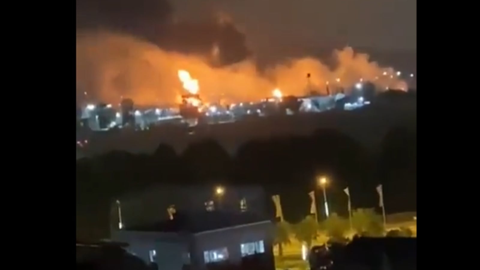 Ukraine's drone attack sparks fire at oil depot in Russia's Sochi, governor says