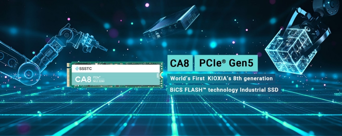SSSTC Launches World's First Industrial M.2 SSD Featuring KIOXIA's 8th generation BiCS FLASH™ Technology and PCIe® 5.0 Interface