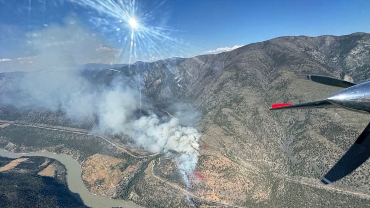 La roue de remorque de la GRC à l'origine d'un feu de forêt