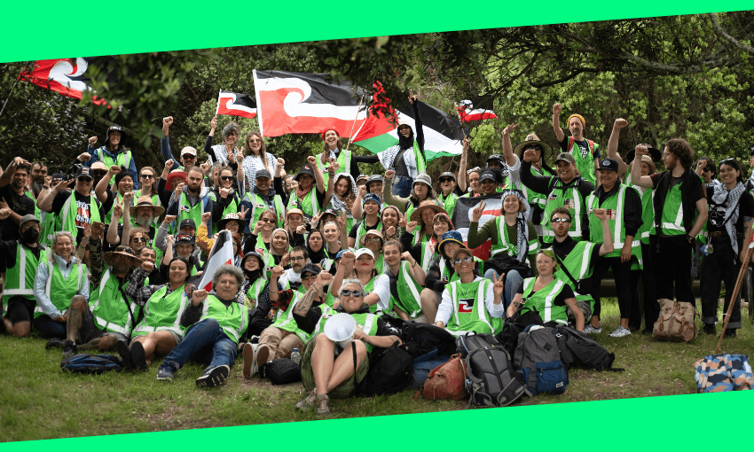 Meet the kaiāwhina who volunteer to keep protesters safe