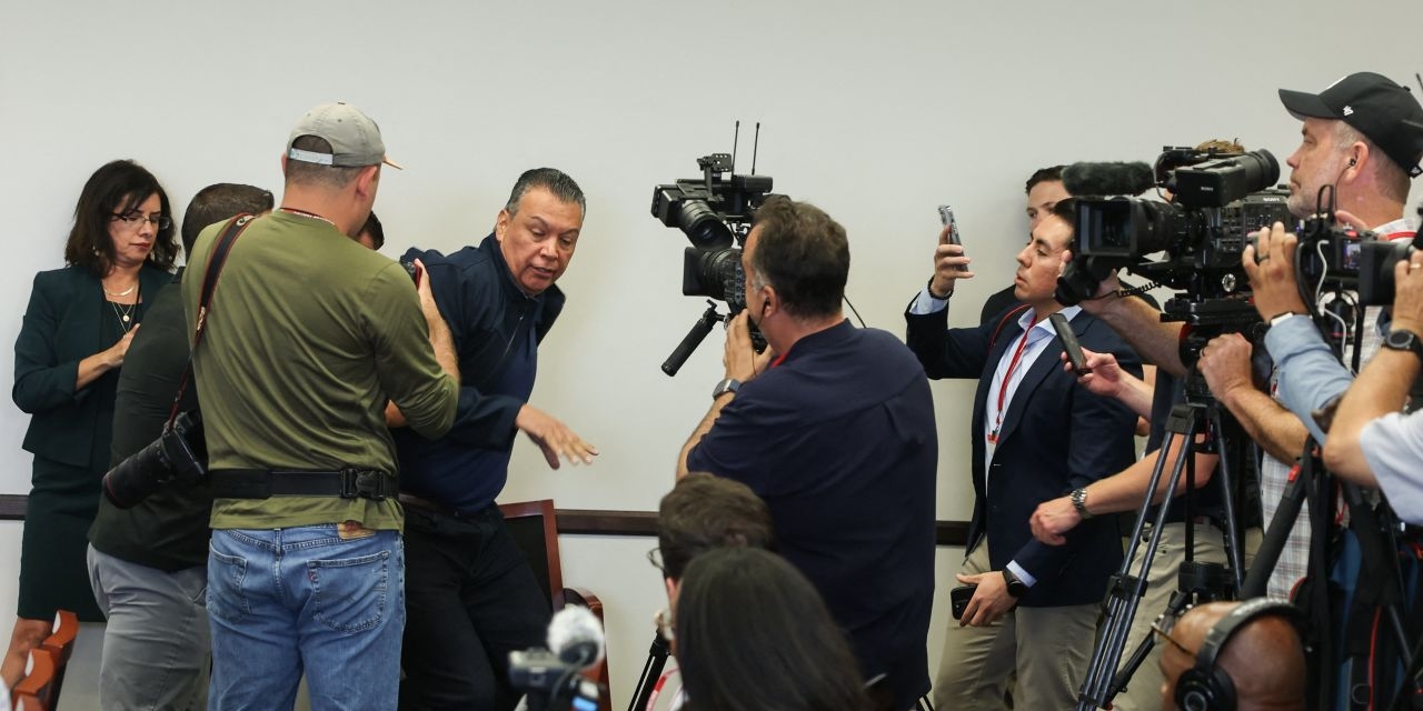 California Senator Padilla Forcibly Removed From Press Conference on Protests