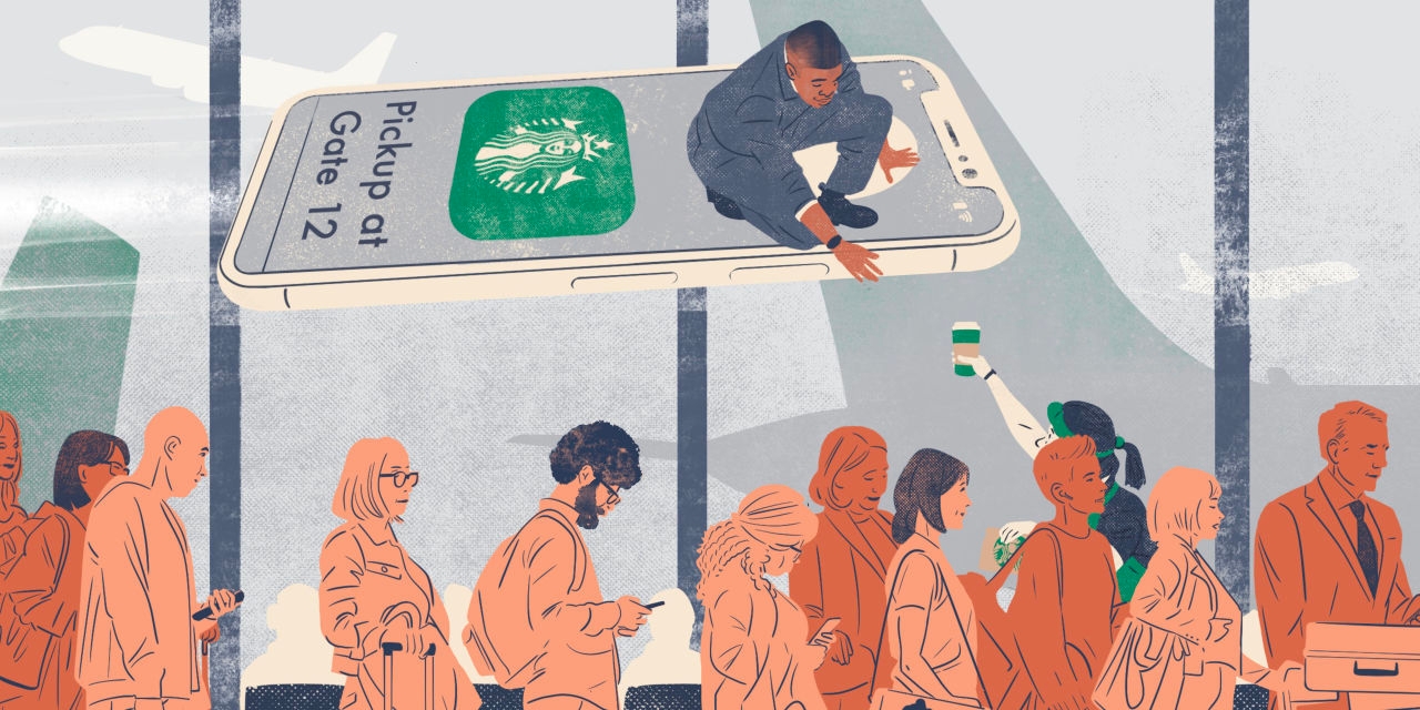 These Travelers Plot Their Airport Starbucks Run Down to the Minute