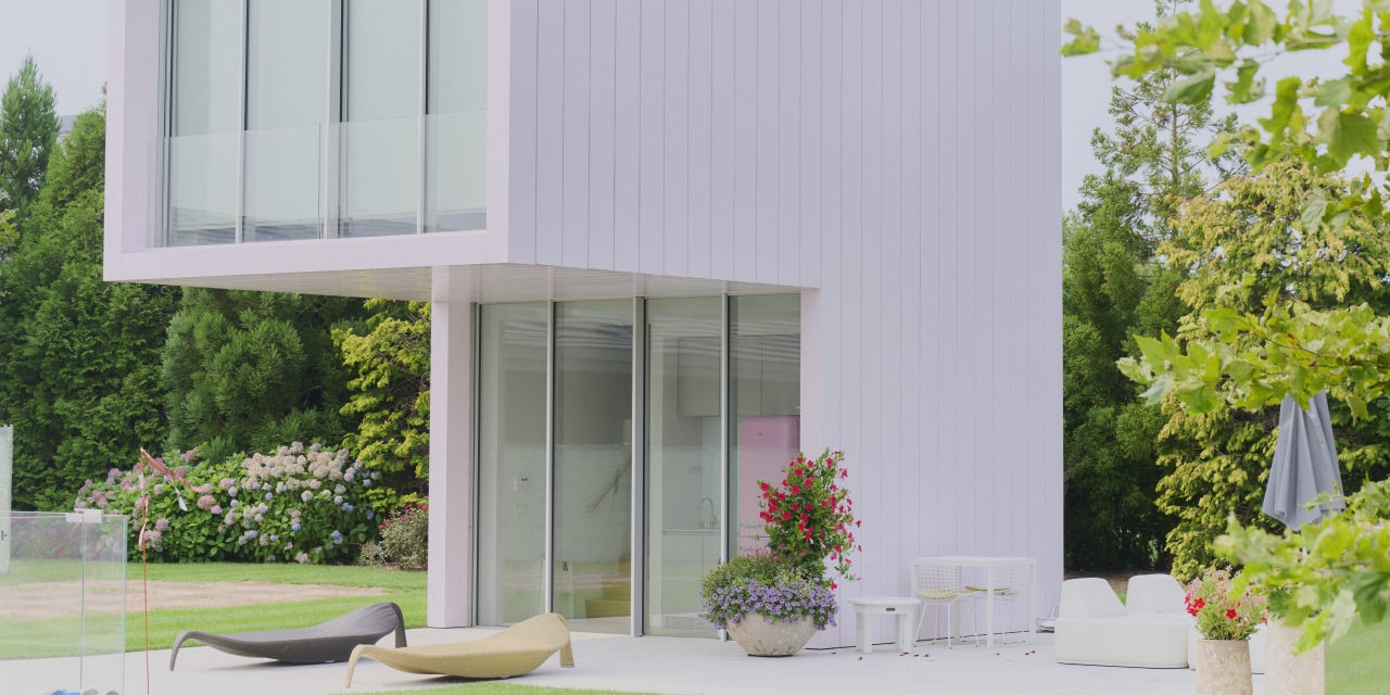 The Home Is Classic Hamptons. Its $1.5 Million Pink Pool House Is Anything But.
