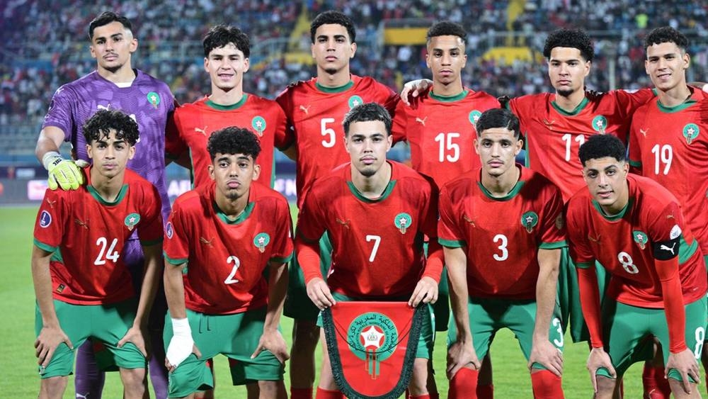 تشكيلة المنتخب المغربي في نهائي "كان تحت 20 سنة" ضد جنوب أفريقيا.. حضور آيت بودلال في الدفاع وبومسعودي يقود الهجوم رفقة الضحاك