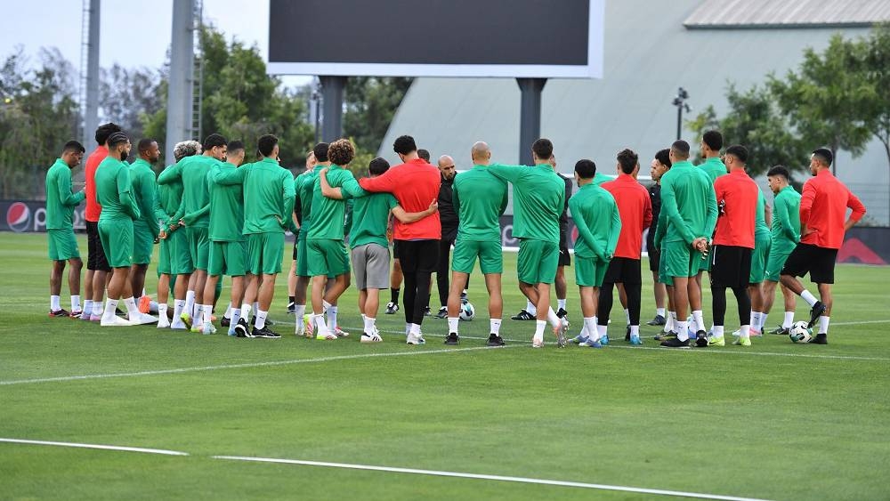 المنتخب المغربي يختتم تحضيراته استعدادا لمواجهة تونس بإجراء آخر حصة تدريبية