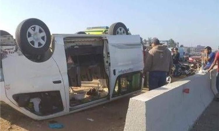 مصرع شخص وإصابة 20 آخرون بحادث تصادم بطريق مطروح الإسكندرية