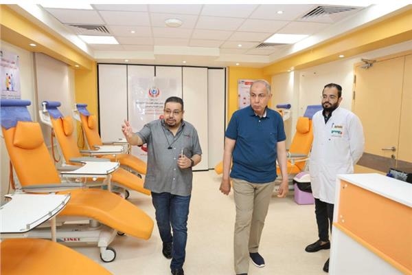 محافظ المنيا يشهد الاستعدادات النهائية للاحتفال باليوم العالمي للتبرع بالدم