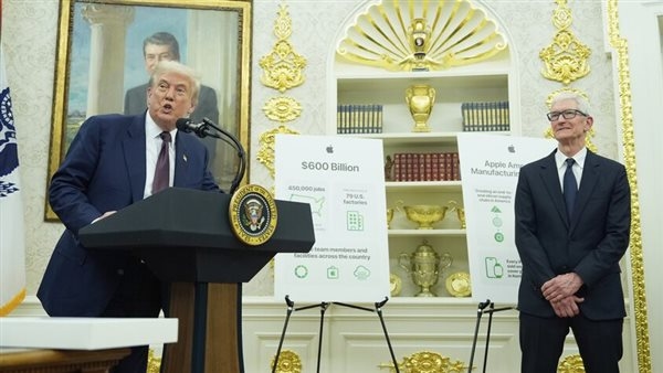 ترامب: "آبل" تعتزم تنفيذ استثمارات غير مسبوقة في الولايات المتحدة