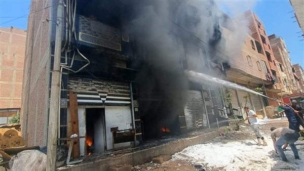 حريق في مصنع صابون سائل بأكتوبر