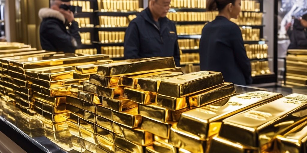 الذهب ينتعش من أدنى مستوى في شهر مع تصاعد مخاوف الرسوم الجمركية