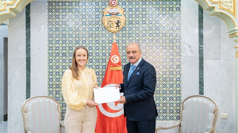 وزير الخارجية يتسلم نسخة من أوراق اعتماد سفيرة الدانمارك الجديدة بتونس