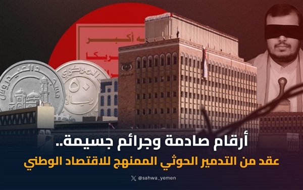 أرقام صادمة وجرائم جسيمة.. عقد من التدمير الحوثي الممنهج للاقتصاد الوطني