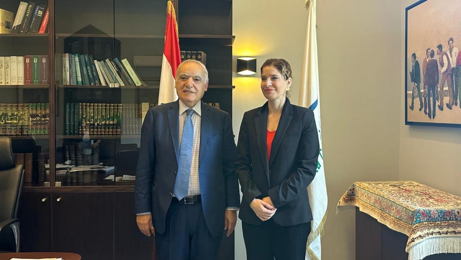 Minister of Culture meets with Member of European Parliament Hana Jalloul