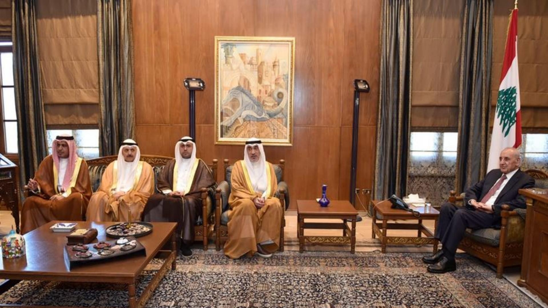 Berri welcomes Kuwaiti Deputy Prime Minister, Presidential Advisor