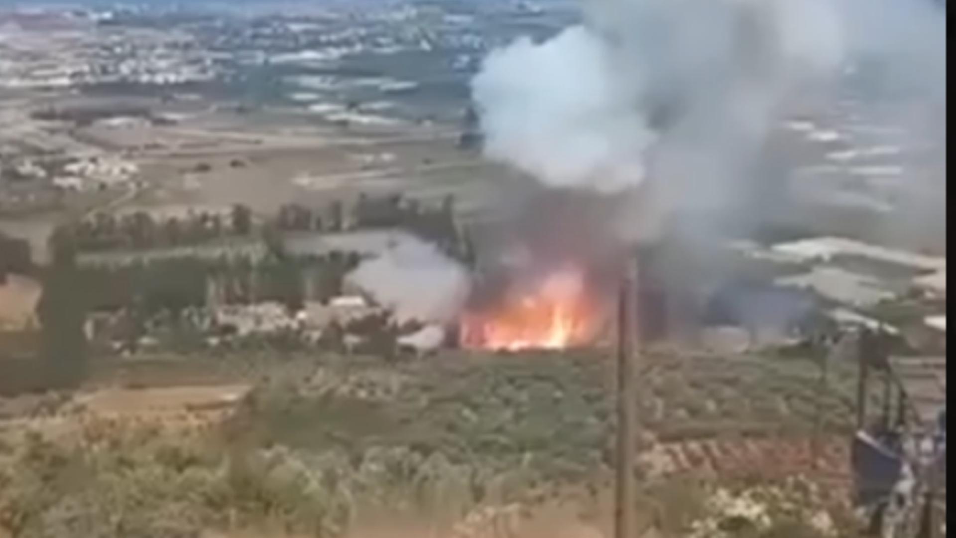 بالفيديو: انفجارات في كتيبة الصواريخ