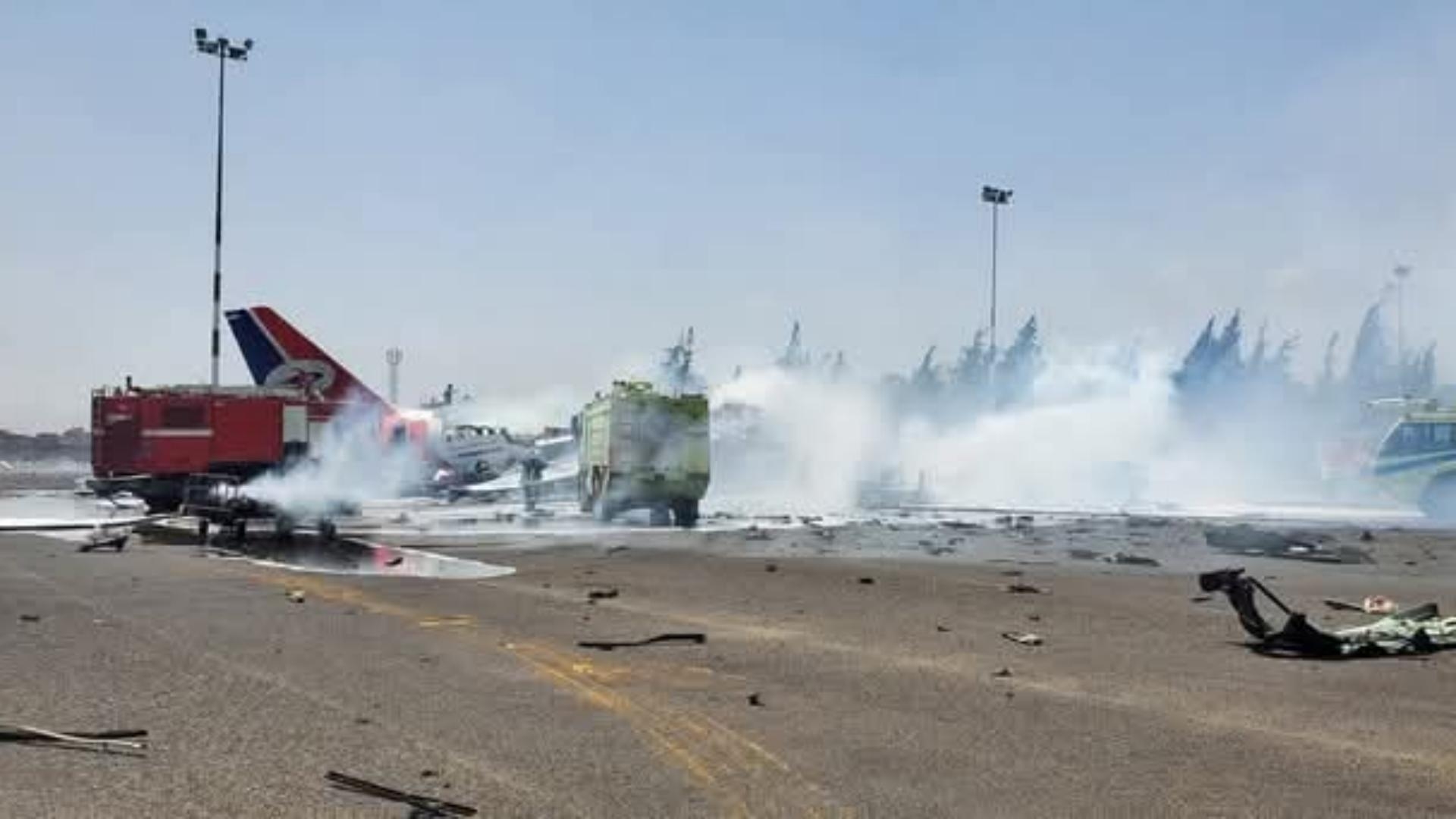 Watch: Israel Strikes Sana'a Airport in Clear Warning