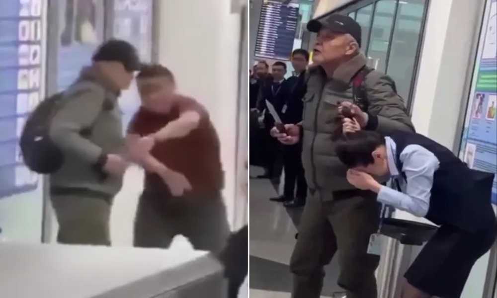 بالفيديو: ملاكم سابق ينقذ رهينة من مسلّح في مطار