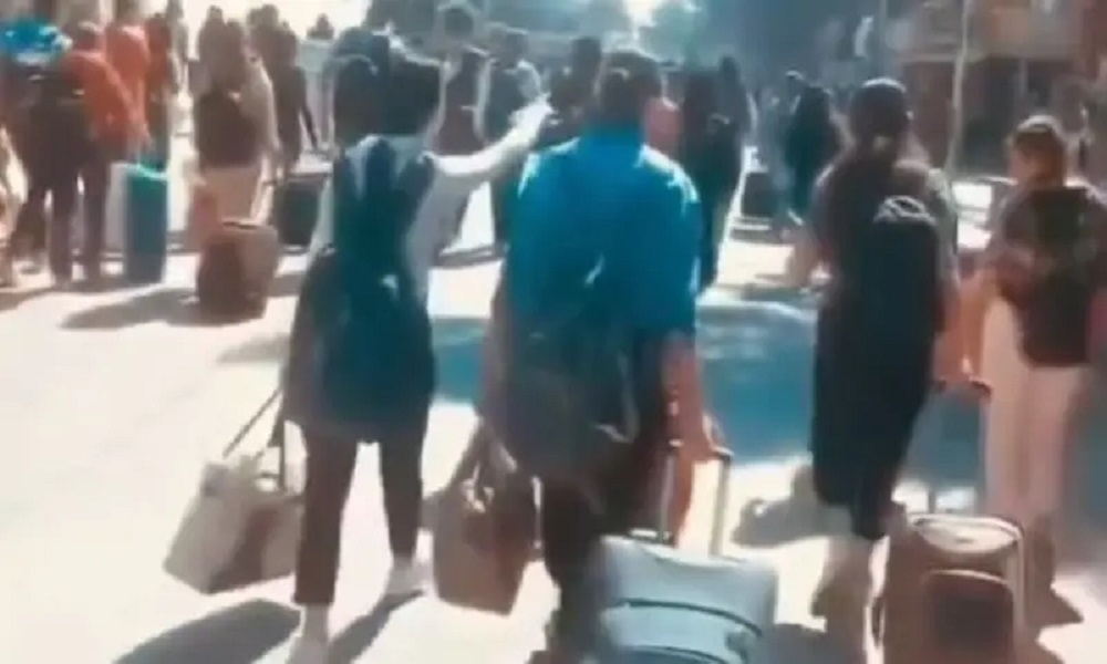 بالفيديو- مغادرة طلاب دروز جامعة في دمشق.. ووزير يعلق