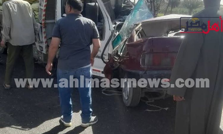 بسبب السير المخالف أعلى محور دار السلام.. وفاة شخصين في حادث تصادم سيارتين بسوهاج