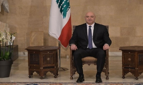 الرئيس اللبناني يؤكد أن بلاده يرفض تدخل إيران ويرفض تهديدات حزب الله