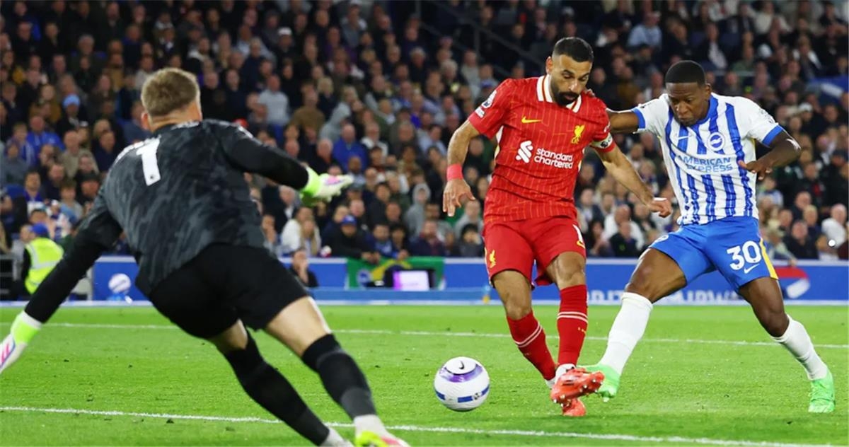 محمد صلاح "القائد" يشارك في هزيمة ليفربول بثلاثية مثيرة أمام برايتون بـ الدوري الإنجليزي