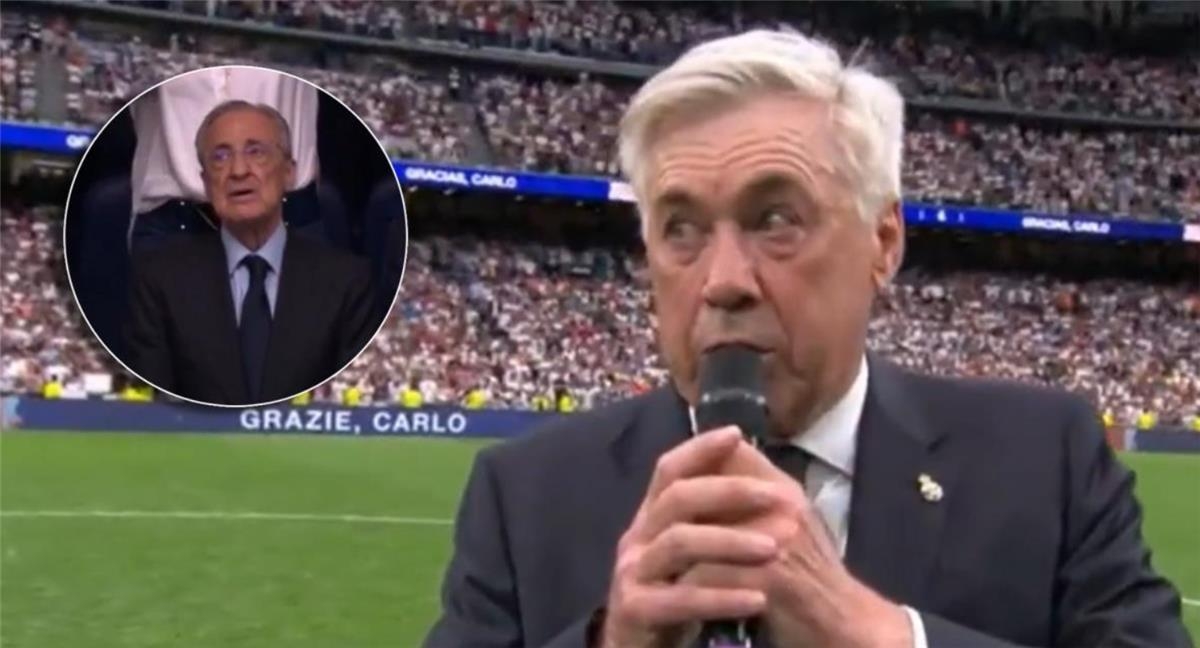 أنشيلوتي يتسبب في بكاء رئيس ريال مدريد