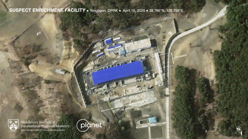 U.S. expert posts satellite image of suspected North Korea nuke facility