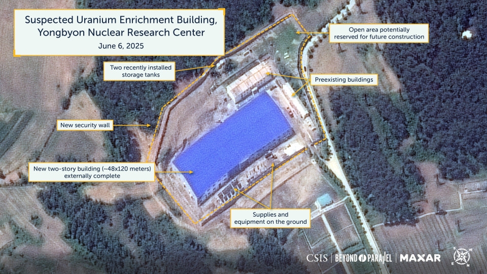 Building in North Korea's Yongbyon possibly to house new centrifuges