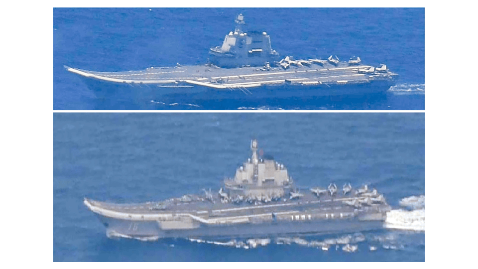 520 landings, takeoffs seen from 2 Chinese carriers in Pacific: Japan
