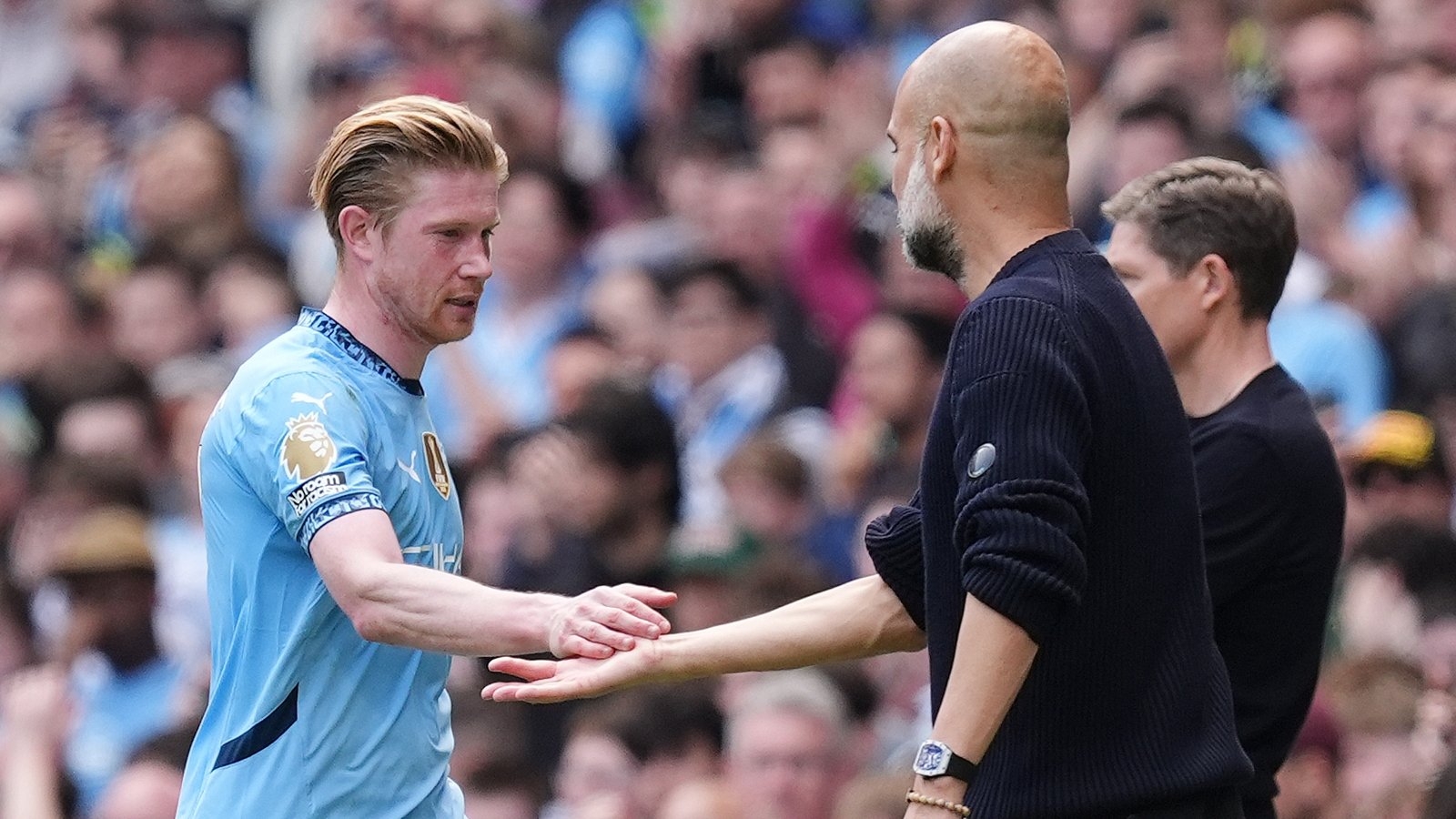 Pep Guardiola understands Kevin De Bruyne's dismay over Manchester City curtain call but backs midfielder to finish on a high