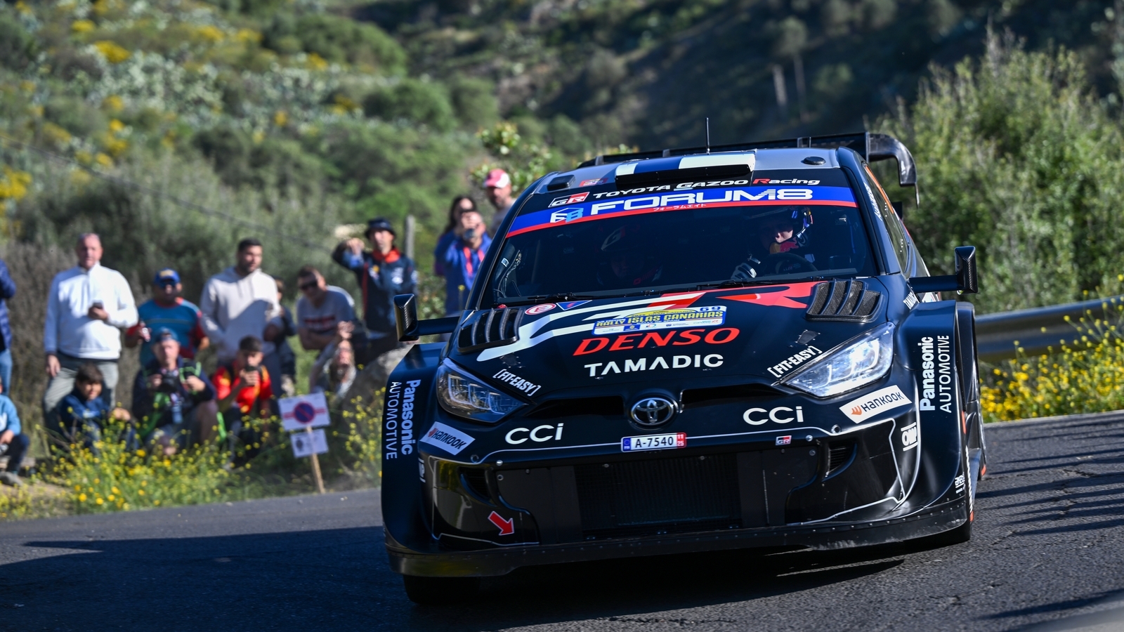 Kalle Rovanpera leads Toyota five-car charge in Canary Islands