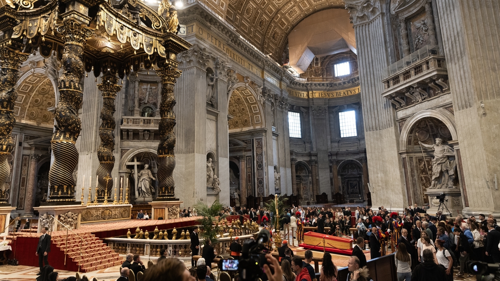 Eerie silence fell over Rome ahead of Pope's funeral