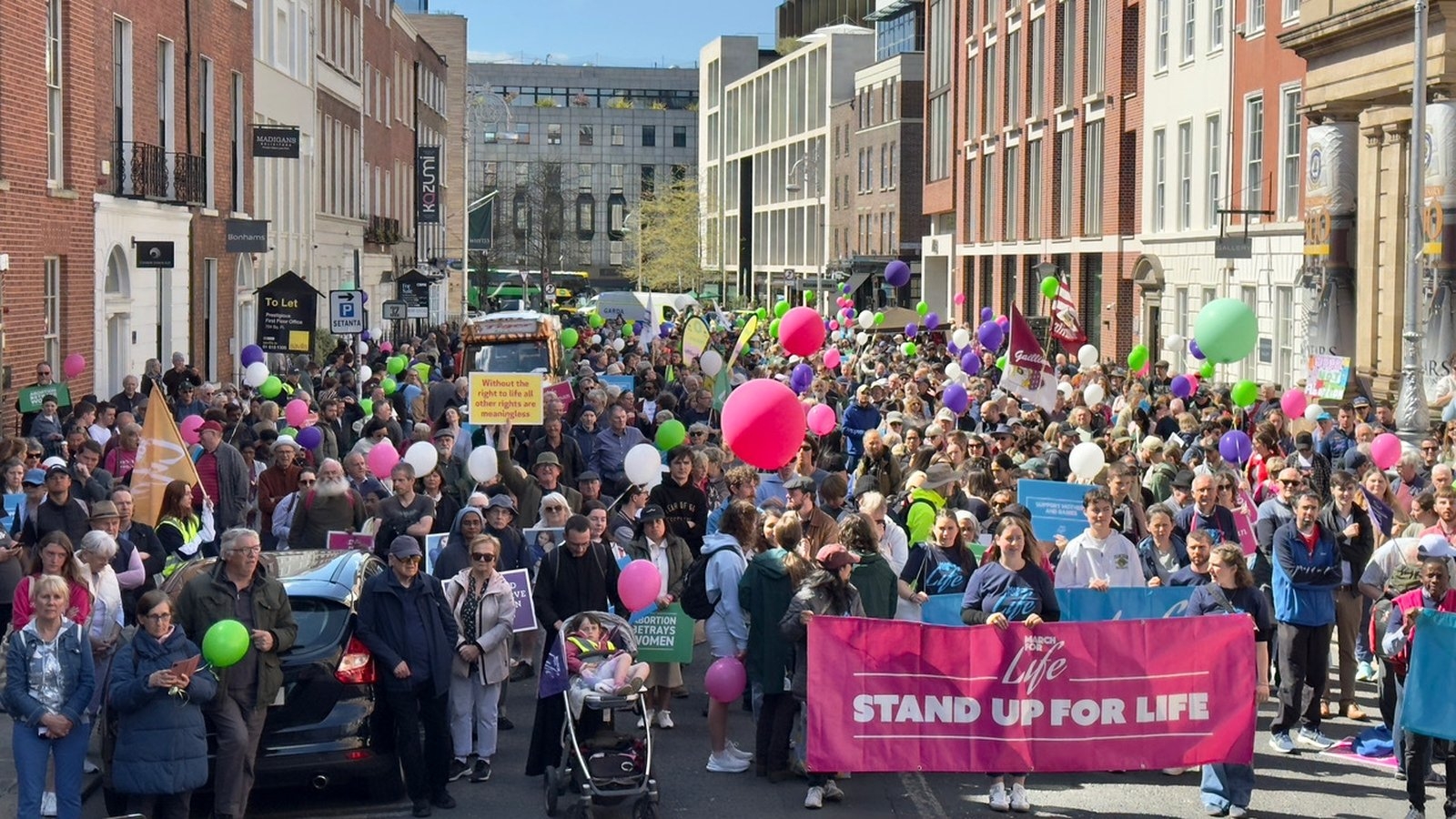 Thousands attend 'March for Life' in Dublin city centre