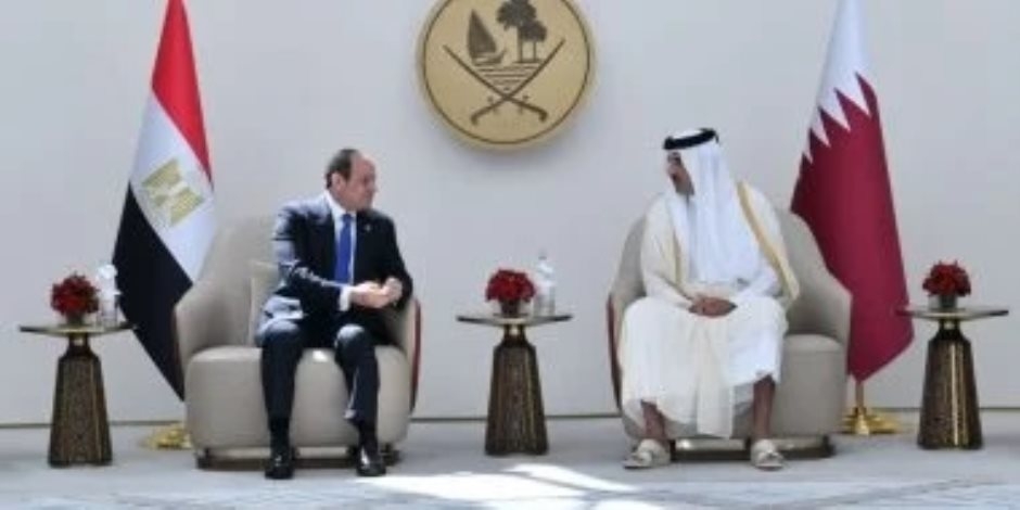 زيارة الرئيس السيسى تتصدر افتتاحيات الصحف القطرية