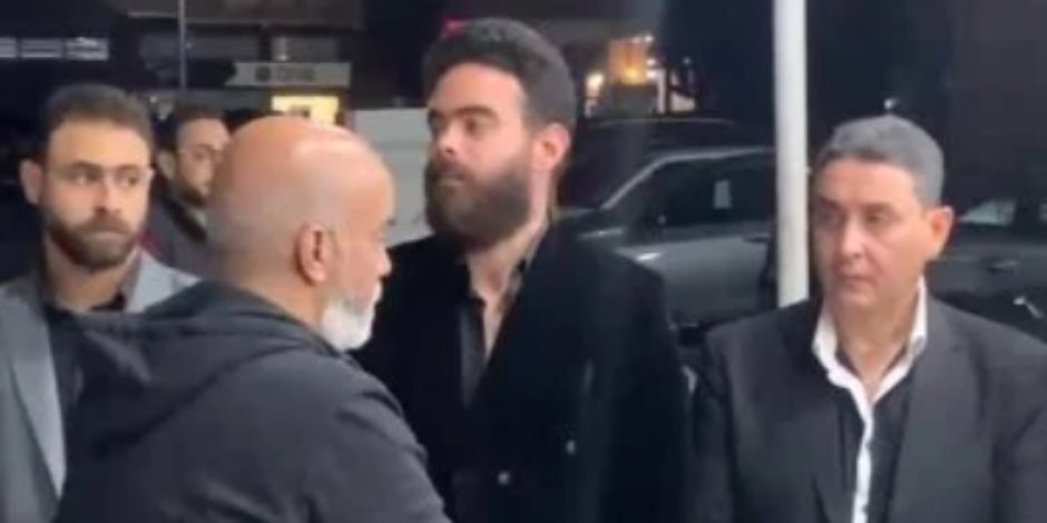 سليمان عيد وسيد فؤاد ومحسن أحمد في عزاء المنتج الفني صلاح حسن بالحامدية الشاذلية