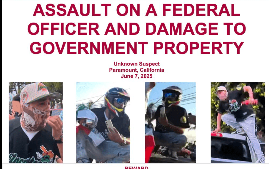 FBI Has Identified Masked Man Accused of Assaulting Federal Officer in LA: AG Bondi