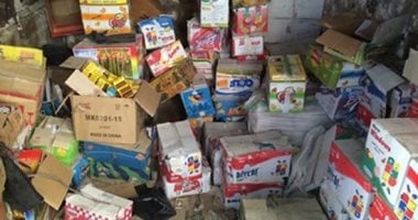 ضبط 3 ملايين قطعة ألعاب نارية بالفيوم