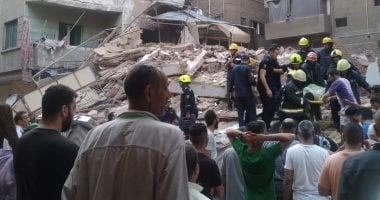 استخراج 8 أشخاص على قيد الحياة من أسفل عقار حدائق القبة المنهار ونقلهم للمستشفى