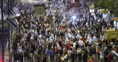 مواجهات بين الشرطة ومتظاهرين فى تل أبيب بعد تعيين نتنياهو رئيسا جديدا للشاباك