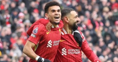 محمد صلاح يسجل فى تفوق ليفربول على وولفرهامبتون بثنائية بالشوط الأول.. فيديو