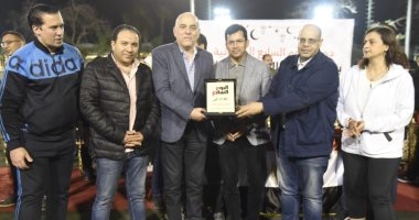 وزير الشباب والرياضة يحضر نهائى دورة اليوم السابع الرمضانية لكرة القدم برعاية بنك CIB